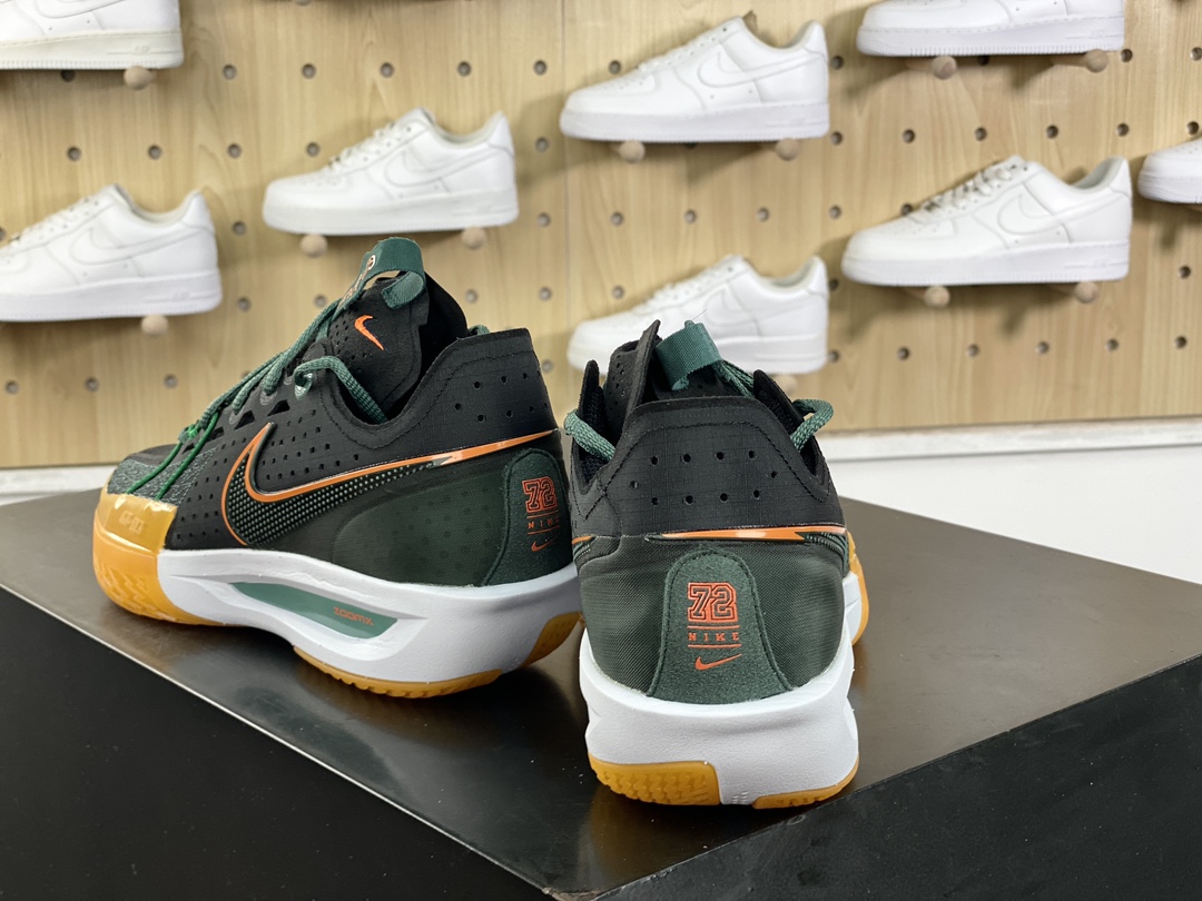 300 Nike Air Zoom GT Cut 3"Miami Hurricanes"超跑篮球鞋“黑绿橙耐克迈阿密飓风队”DV2913-001