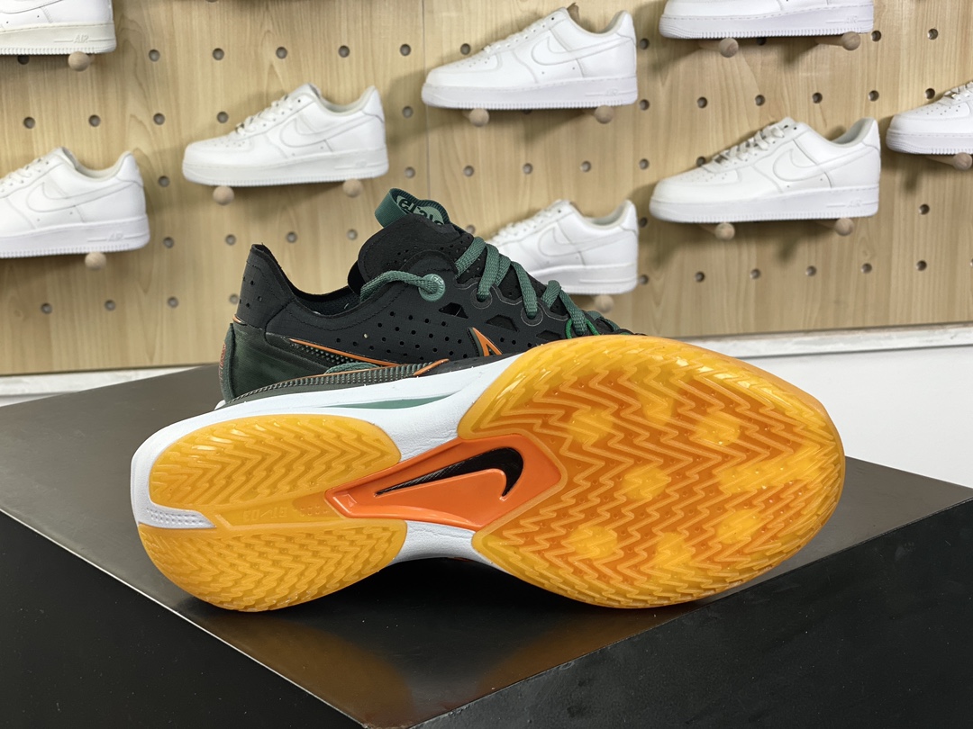 300 Nike Air Zoom GT Cut 3"Miami Hurricanes"超跑篮球鞋“黑绿橙耐克迈阿密飓风队”DV2913-001