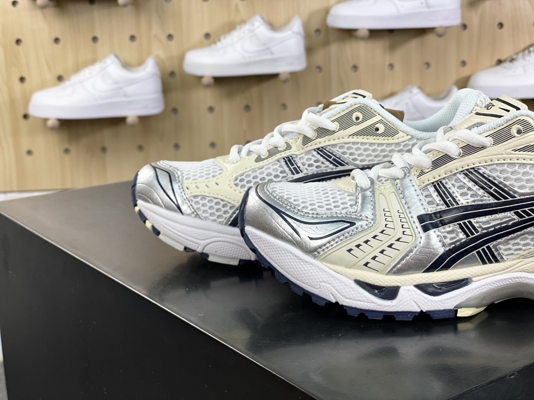 220 亚瑟士/ASICS Gel Kayano 14"Beige Sliver/Grey"卡亚诺14代系列跑步鞋