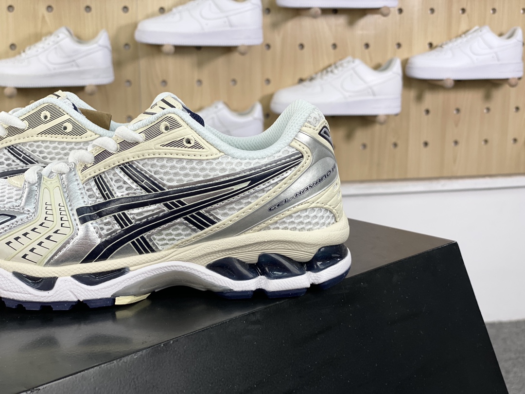 220 亚瑟士/ASICS Gel Kayano 14"Beige Sliver/Grey"卡亚诺14代系列跑步鞋