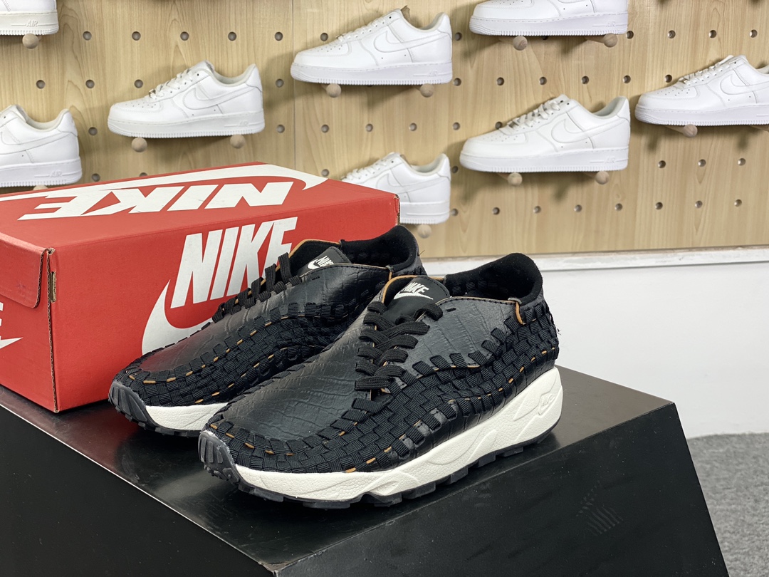 NIKE Air Footscape Woven ”Smoke Grey” foot running shoes ”Horse Hair Black Grey” FB1959-010