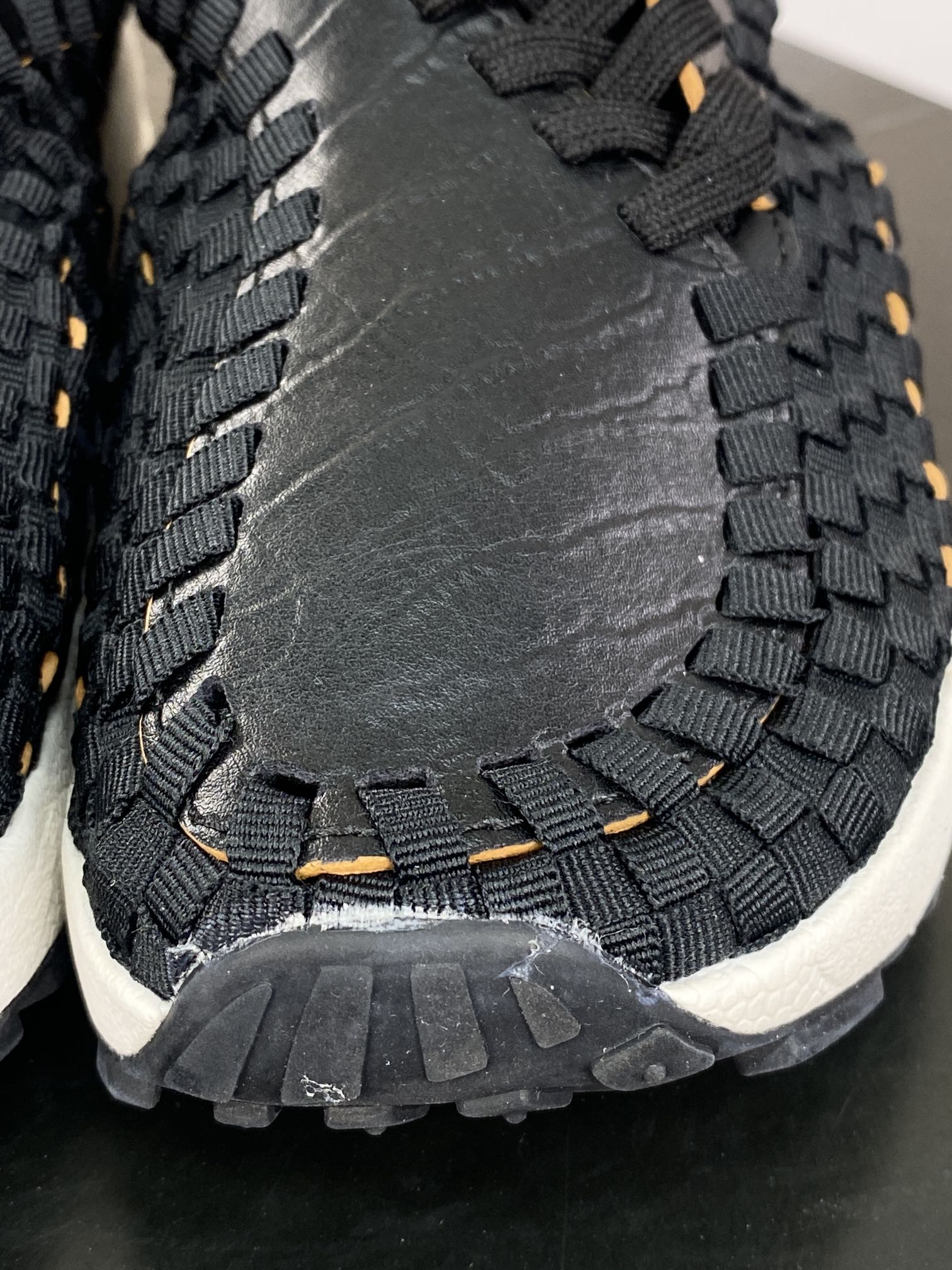 NIKE Air Footscape Woven ”Smoke Grey” foot running shoes ”Horse Hair Black Grey” FB1959-010