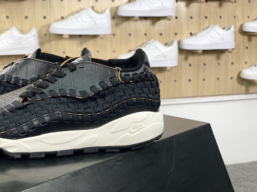 NIKE Air Footscape Woven ”Smoke Grey” foot running shoes ”Horse Hair Black Grey” FB1959-010