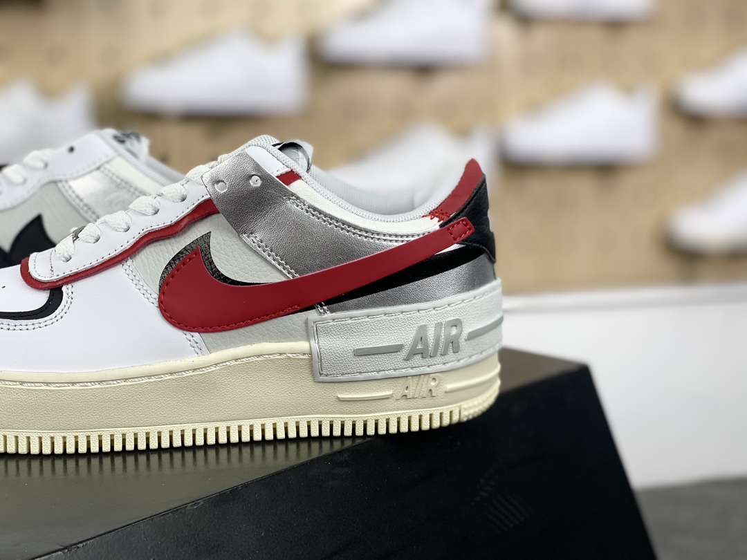 Nike WMNS Air Force 1 Shadow ”Matcha Green” Air Force One Sneakers ”Leather Patch Yellow Matcha Green” FN6335-100