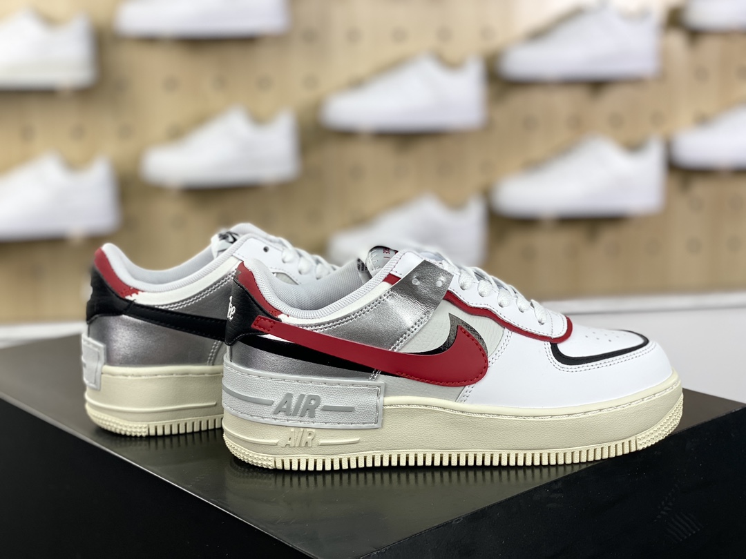Nike WMNS Air Force 1 Shadow ”Matcha Green” Air Force One Sneakers ”Leather Patch Yellow Matcha Green” FN6335-100
