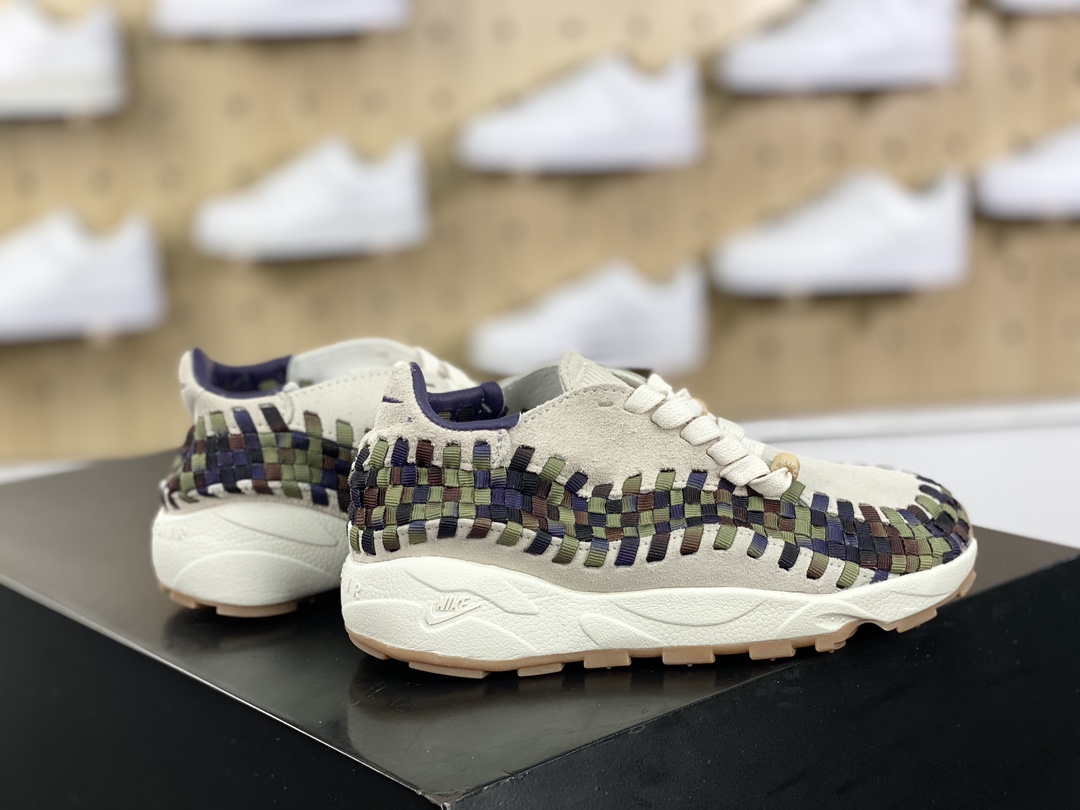 NIKE Air Footscape Woven ”Cow Print” running shoes ”Military Green” FV3615-191