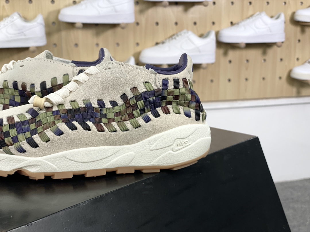 NIKE Air Footscape Woven ”Cow Print” running shoes ”Military Green” FV3615-191