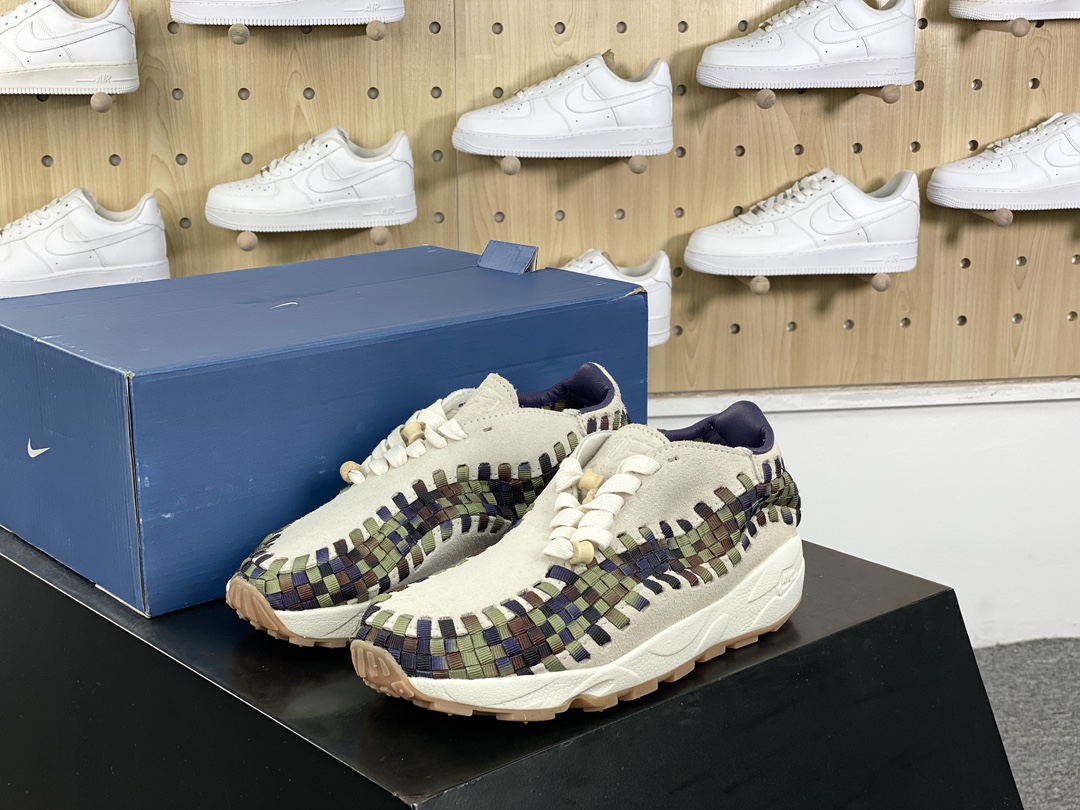 NIKE Air Footscape Woven ”Cow Print” running shoes ”Military Green” FV3615-191