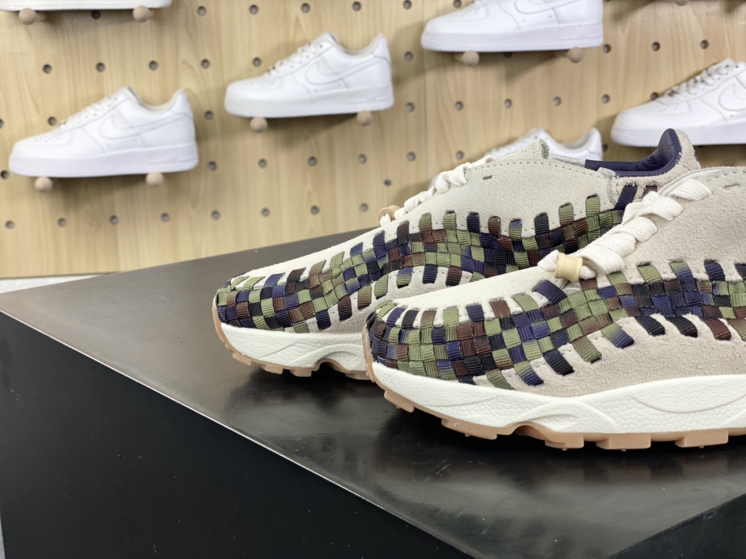 NIKE Air Footscape Woven ”Cow Print” running shoes ”Military Green” FV3615-191