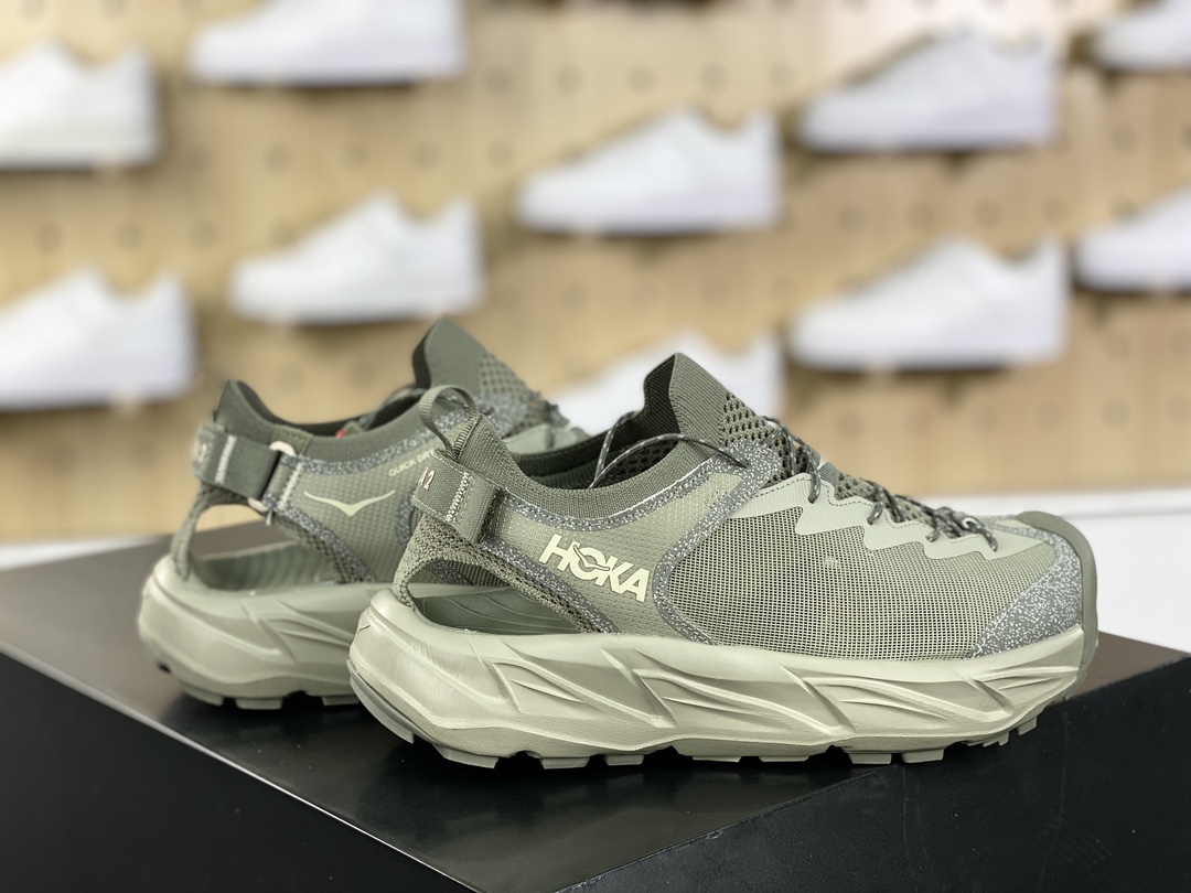 Brand Hoka One One Hopara 2 Sandals Hopara Camping Sandals ”Olive Green Gray” 1147650/BYT