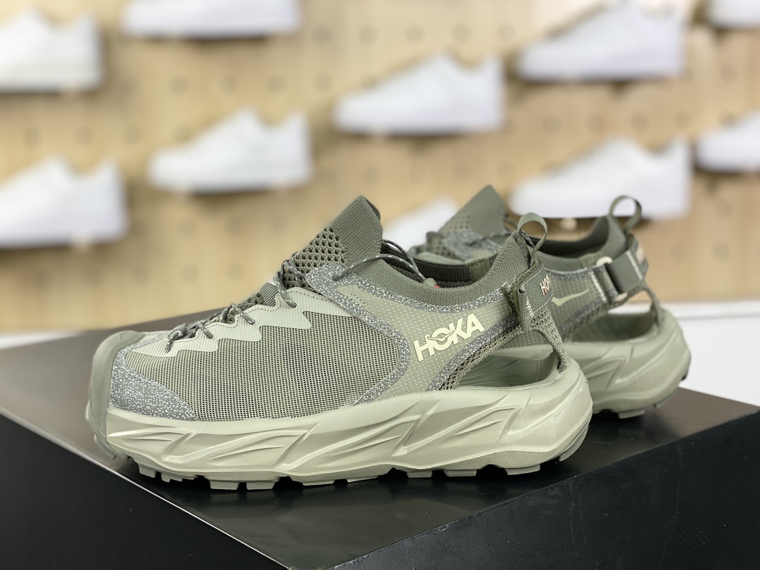 Brand Hoka One One Hopara 2 Sandals Hopara Camping Sandals ”Olive Green Gray” 1147650/BYT