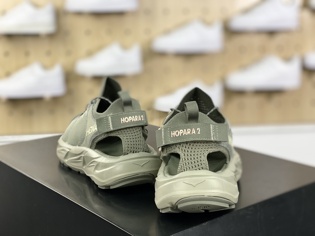 Brand Hoka One One Hopara 2 Sandals Hopara Camping Sandals ”Olive Green Gray” 1147650/BYT