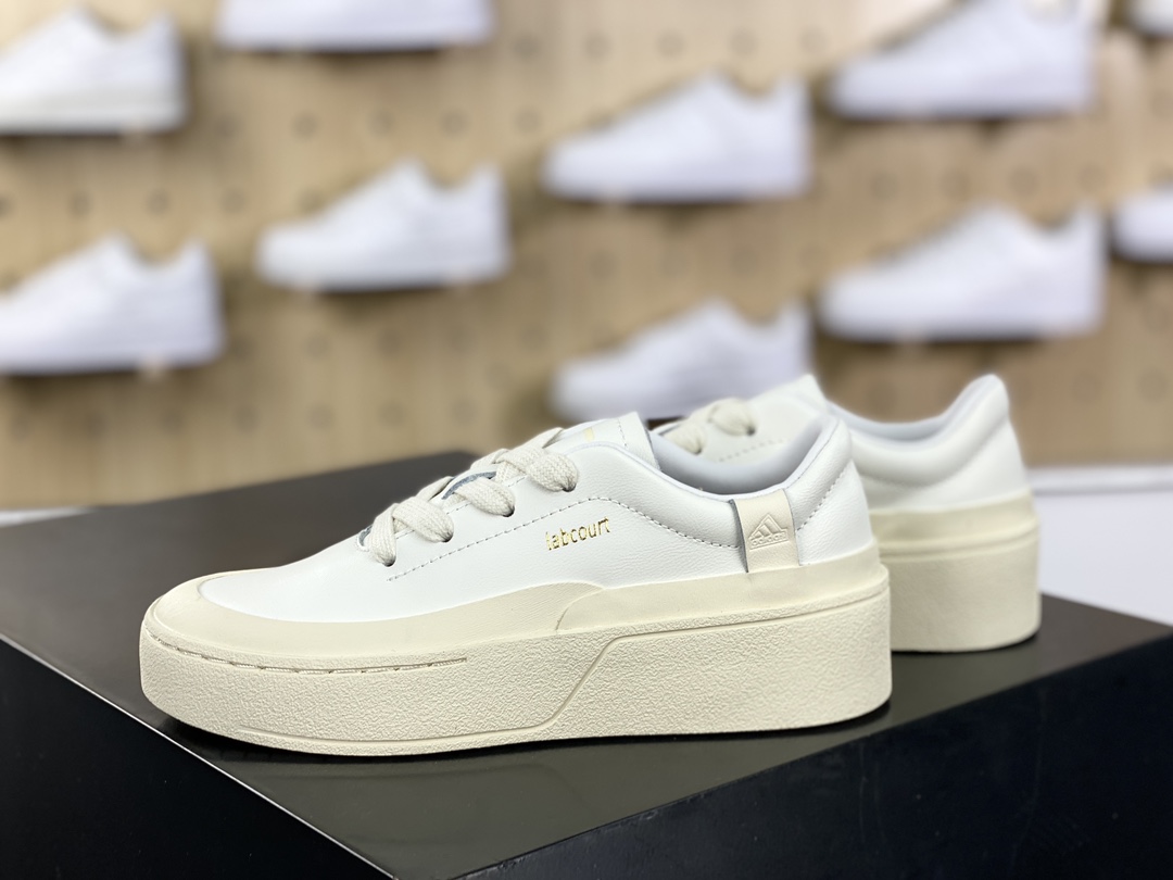 Adidas Labcourt Low Lab court series sneakers ”leather beige white gold” IF1709