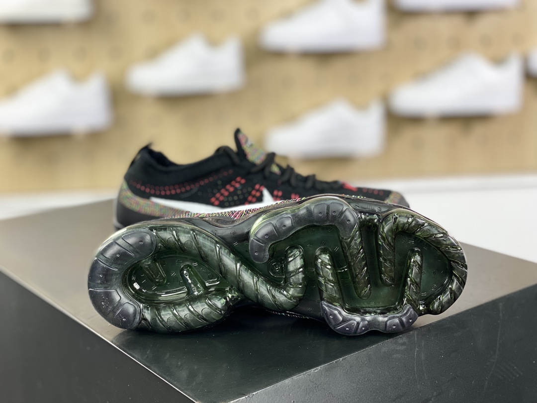 260 Nike Air VaporMax 2023 Flyknit FK”Black Multi-Color”2023款大气垫慢跑鞋“针织黑白彩虹”DV1678-008