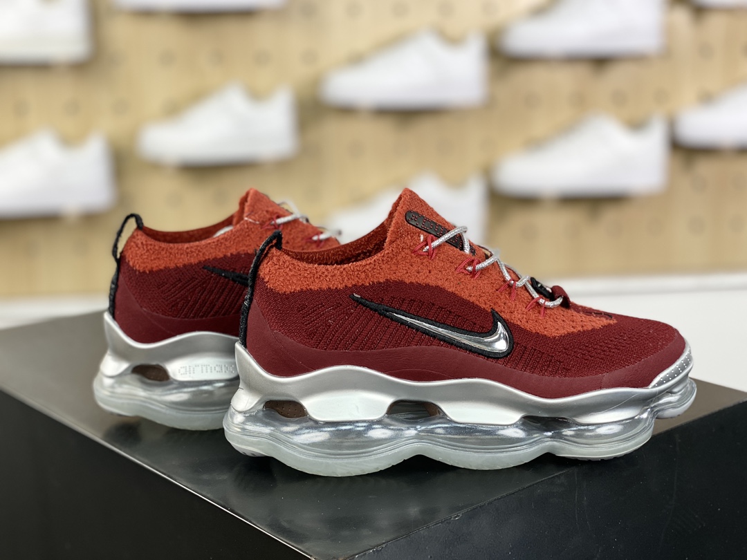 Nike Air Max Scorpion Flyknit SE ”Grey Black Navy” Scorpio running shoes ”knitted gray, red and silver hook” DJ4701-700