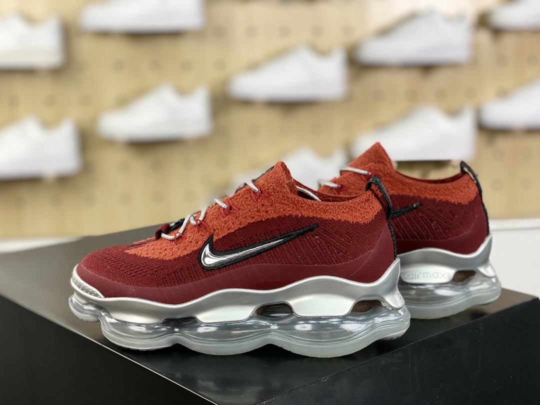 Nike Air Max Scorpion Flyknit SE ”Grey Black Navy” Scorpio running shoes ”knitted gray, red and silver hook” DJ4701-700
