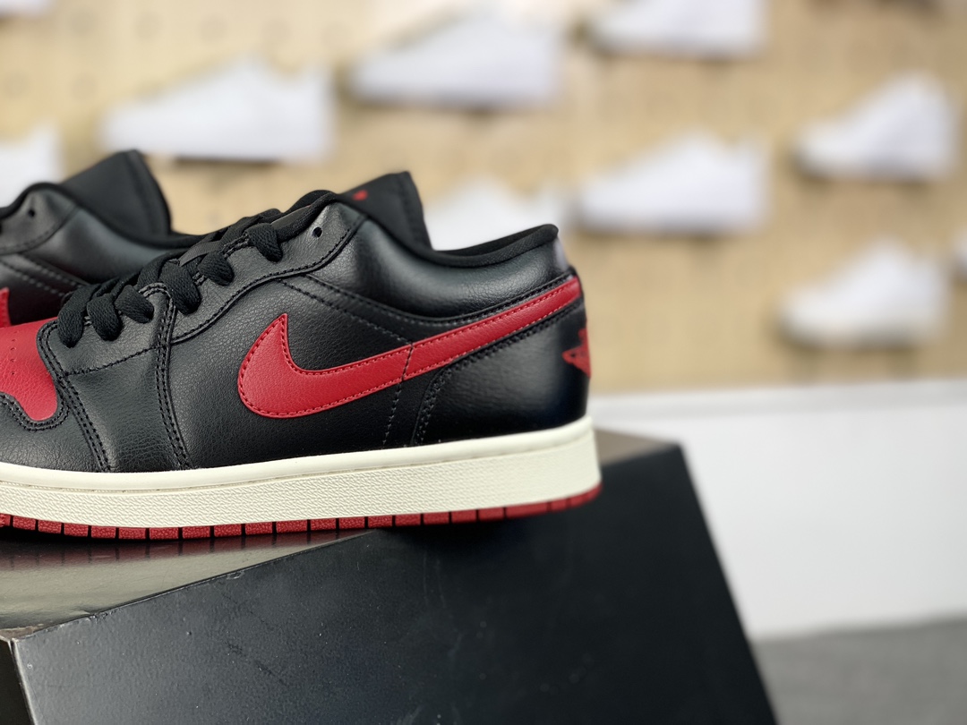 Nike Air Jordan 1 Low ”Bred Sail” AJ1 Jordan first generation low-top classic basketball shoes ”Black and Red Small Forbidden” DC0774-061