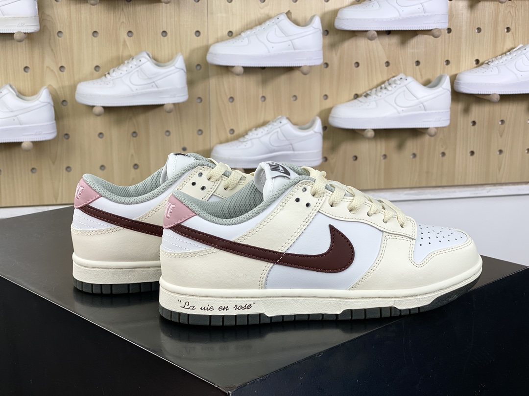 Nike SB Dunk Low ”Light Smoke Grey” dunk shoes ”Almond White Pink Brown Flowering Messenger” DD1503-117
