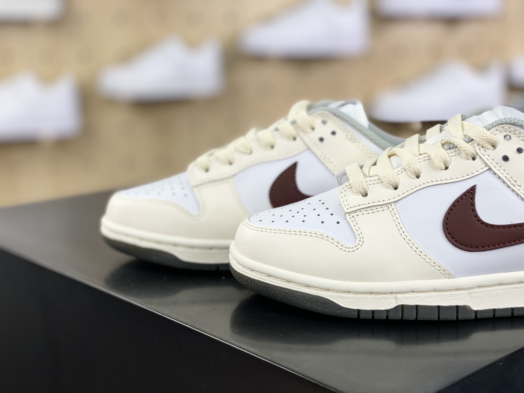 Nike SB Dunk Low ”Light Smoke Grey” dunk shoes ”Almond White Pink Brown Flowering Messenger” DD1503-117
