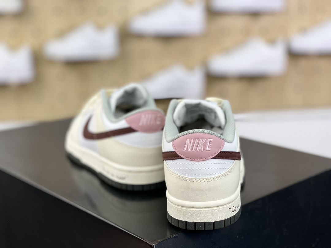 Nike SB Dunk Low ”Light Smoke Grey” dunk shoes ”Almond White Pink Brown Flowering Messenger” DD1503-117