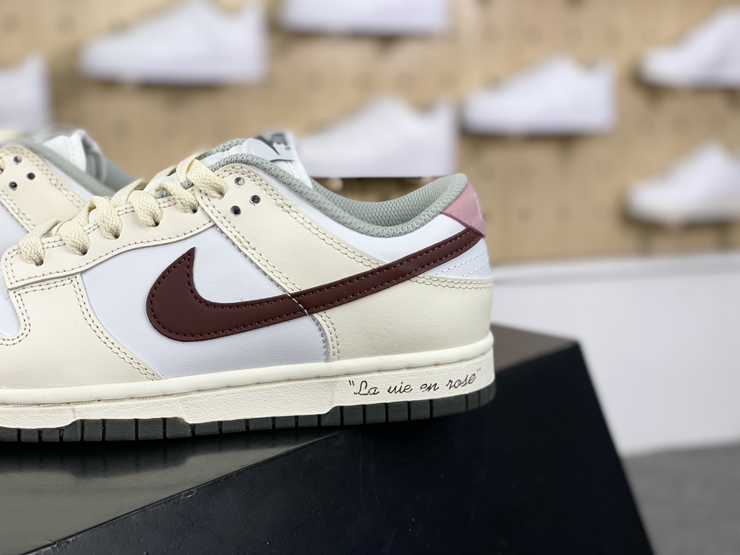 Nike SB Dunk Low ”Light Smoke Grey” dunk shoes ”Almond White Pink Brown Flowering Messenger” DD1503-117