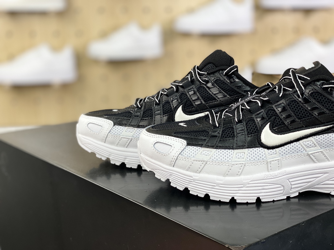 Nike P-6000 ”White/Black” series low-top retro dad jogging shoes ”White and Black Tai Chi” BV1021-003