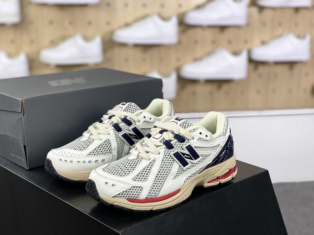 180 新百伦New Balance M1906R系列复古老爹慢跑鞋“网布白红午夜蓝”M1906RR