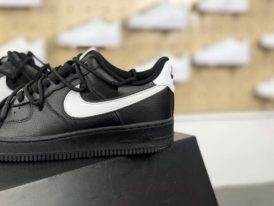 260 耐克Nike By You Air Force 1'07 Low Retro SP空军一号低帮板鞋“OW黑白钩子绑绳”ZH0316-018