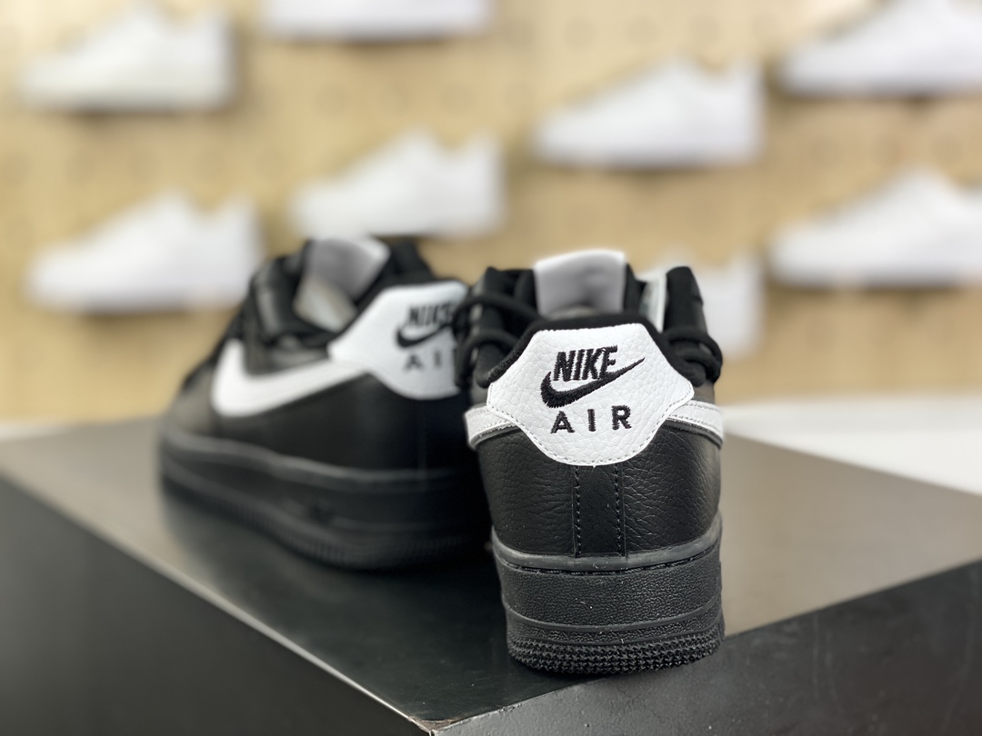 260 耐克Nike By You Air Force 1'07 Low Retro SP空军一号低帮板鞋“OW黑白钩子绑绳”ZH0316-018