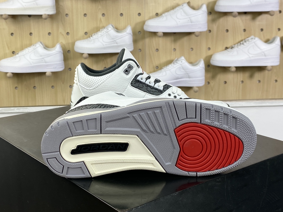 280 耐克Nike Air Jordan 3 Retro”Cement Grey”迈克尔·乔丹AJ3代中帮篮球鞋“白水泥深灰爆裂纹”CT8532-106