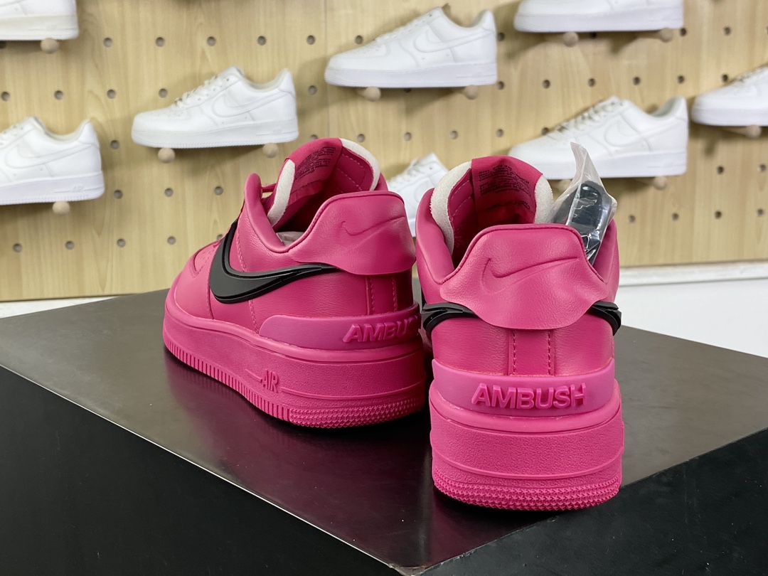 260 AMBUSH x Nike Air Force 1 Low SP"Hot Pink"空军一号板鞋“联名火龙果黑大钩”DV3464-200