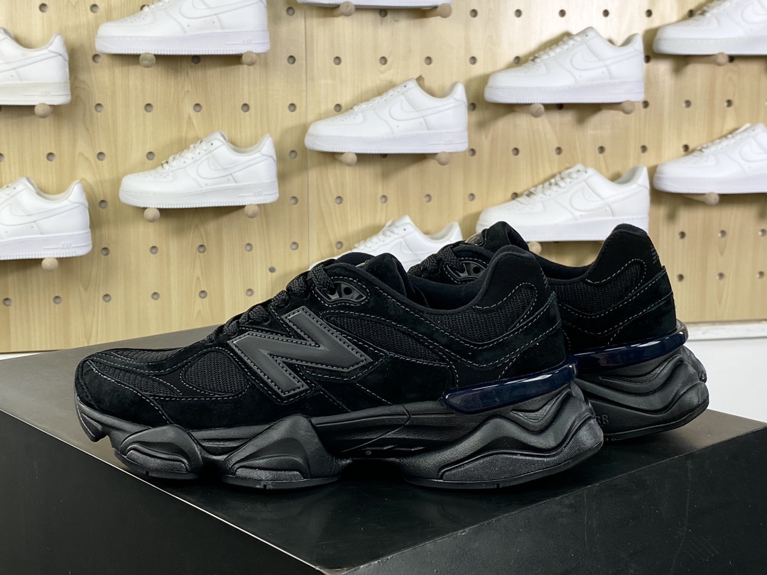 220 新百伦New Balance 9060”Triple Black”系列复古百搭跑步鞋“武士黑灰反光”U9060BPM