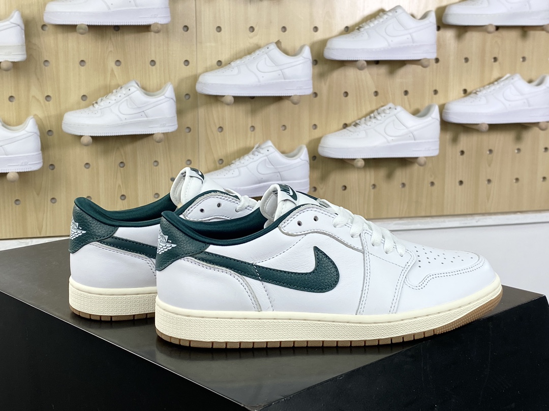 300 耐克Nike Air Jordan 1 Low Golf”Gorge Green”AJ1乔丹一代运动鞋“白绿脚趾”CZ0775-133