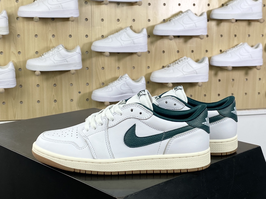 300 耐克Nike Air Jordan 1 Low Golf”Gorge Green”AJ1乔丹一代运动鞋“白绿脚趾”CZ0775-133