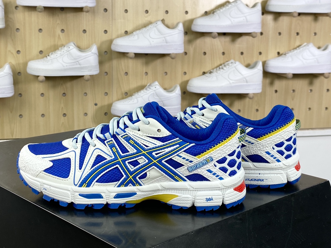 200 ASICS Gel-Kahana 8代系列低帮户外越野休闲运动跑步鞋“联名白宝蓝多啦A梦”1013A137-400