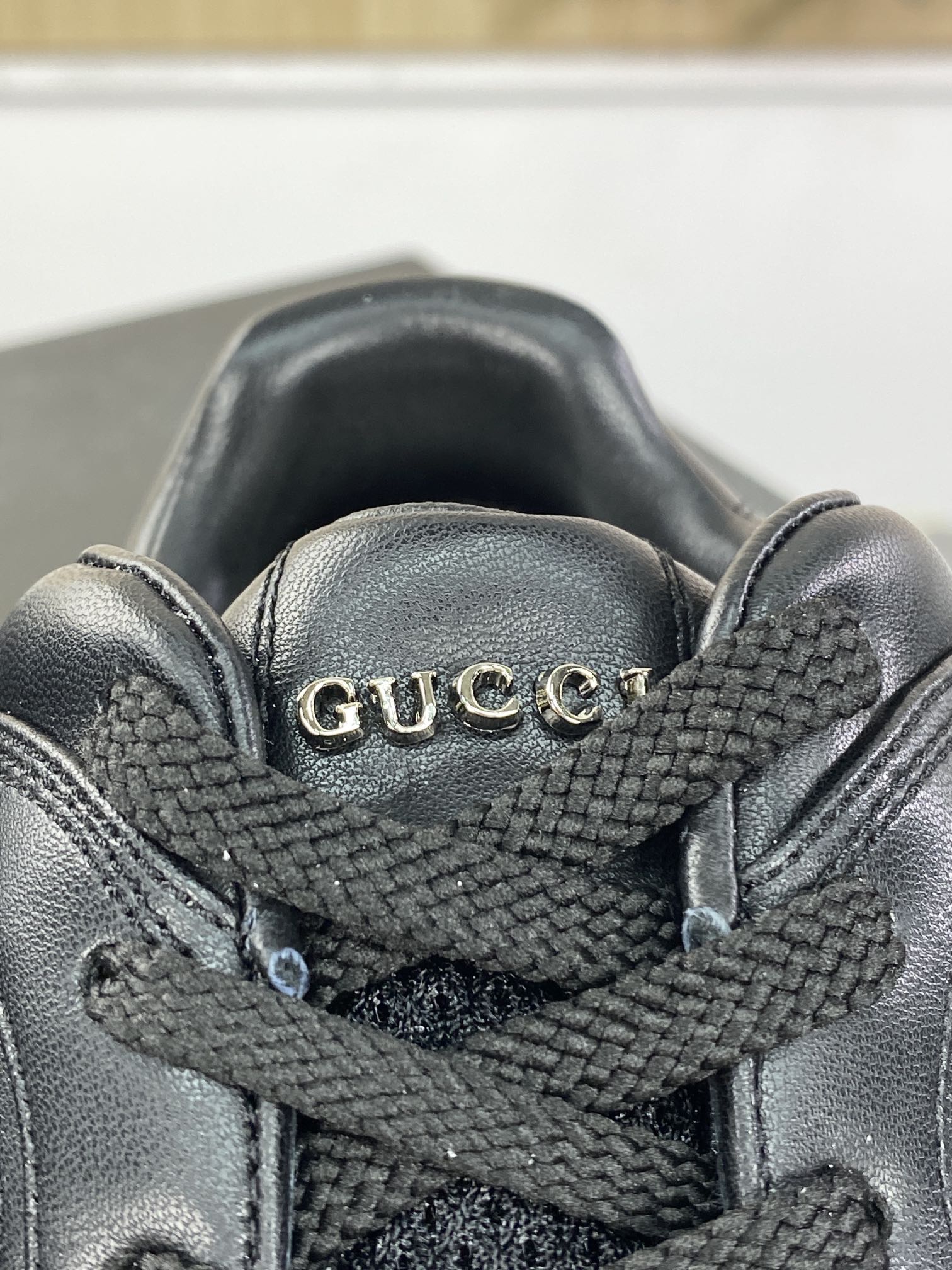 460 古驰Gucci Ripple Low Sneaker 波纹系列低帮运动鞋“全黑GG互扣LOGO”771471 AAC95 1000