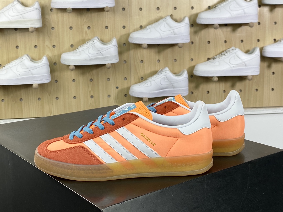 220 阿迪达斯Adidas Gazelle Indoor Trainers 羚羊板鞋“橘粉桔红生胶底”HQ9016