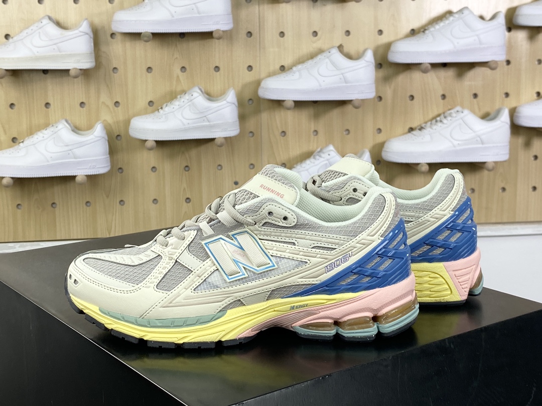 220 新百伦New Balance M1906U系列低帮复古老爹风休闲运动慢跑鞋“米灰黄彩”M1906NC