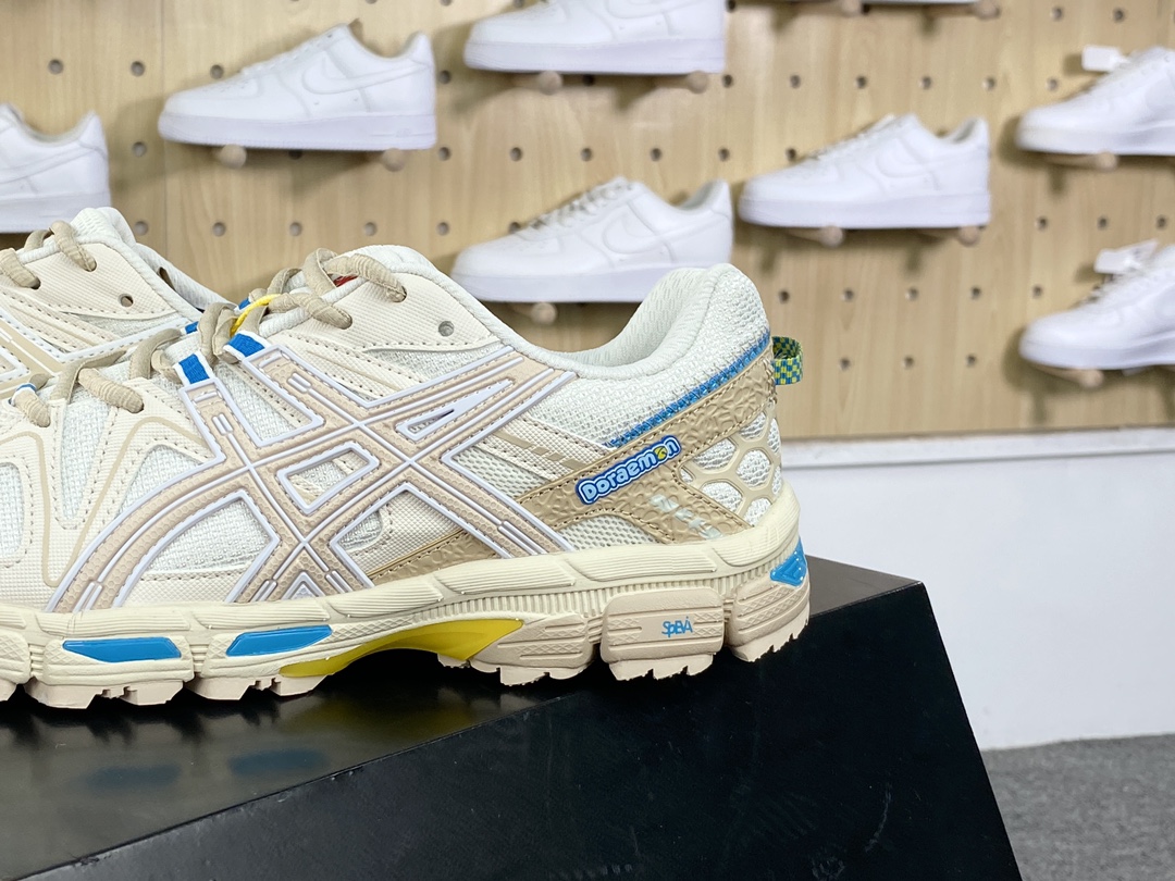 200  ASICS Gel-Kahana 8代系列低帮户外越野休闲运动跑步鞋“联名米黄蓝哆啦A梦”1013A137-200