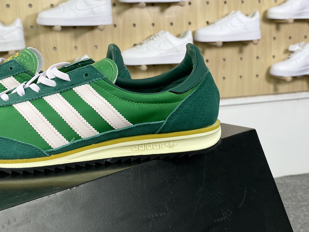 200 Adidas Wmns SL72 OG"Night Indigo/College Green"系列板鞋“靛蓝学院绿白”IE3427