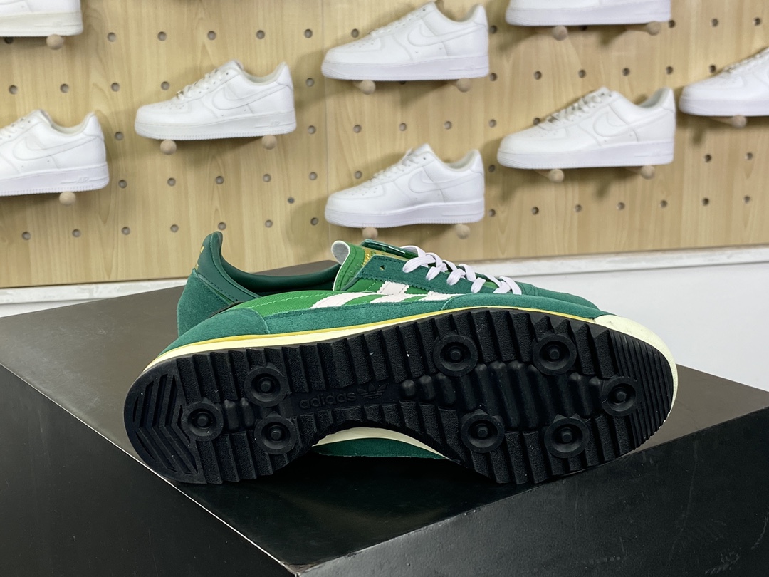 200 Adidas Wmns SL72 OG"Night Indigo/College Green"系列板鞋“靛蓝学院绿白”IE3427