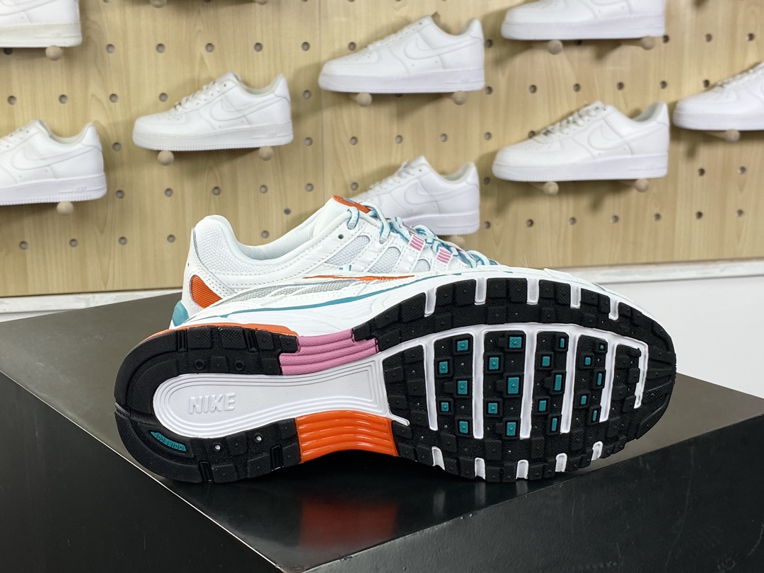 220 耐克Nike P-6000"White/Oracle/Aqua Magic"系列低帮慢跑鞋“白灰橙水蓝”BV1021-105