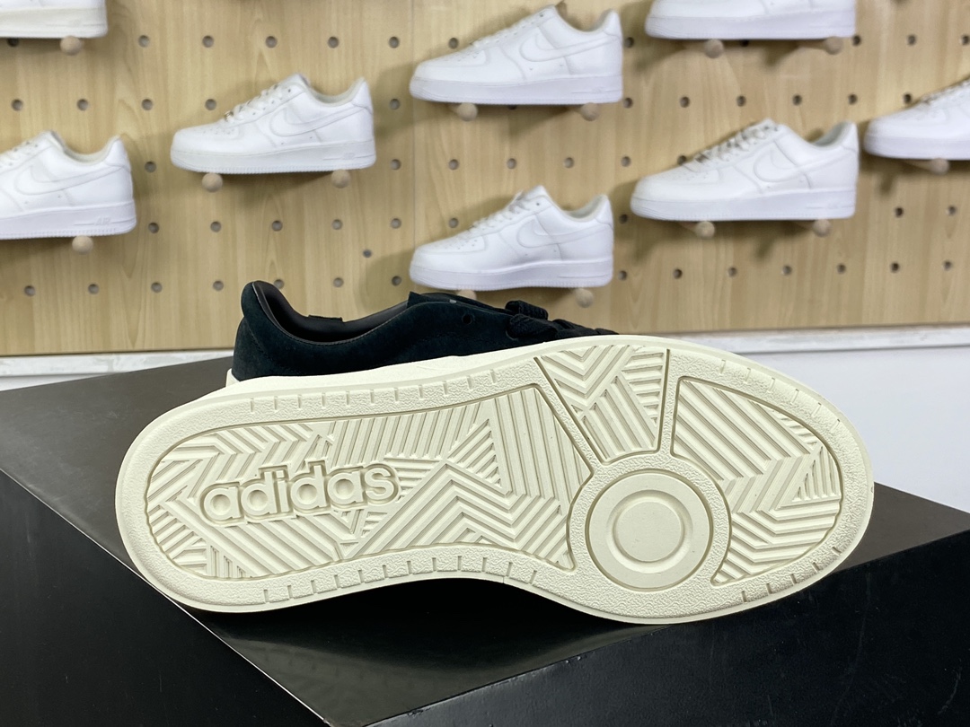 220 阿迪达斯Adidas Labcourt Low Lab球场系列板鞋“麂皮黑白”ID6227