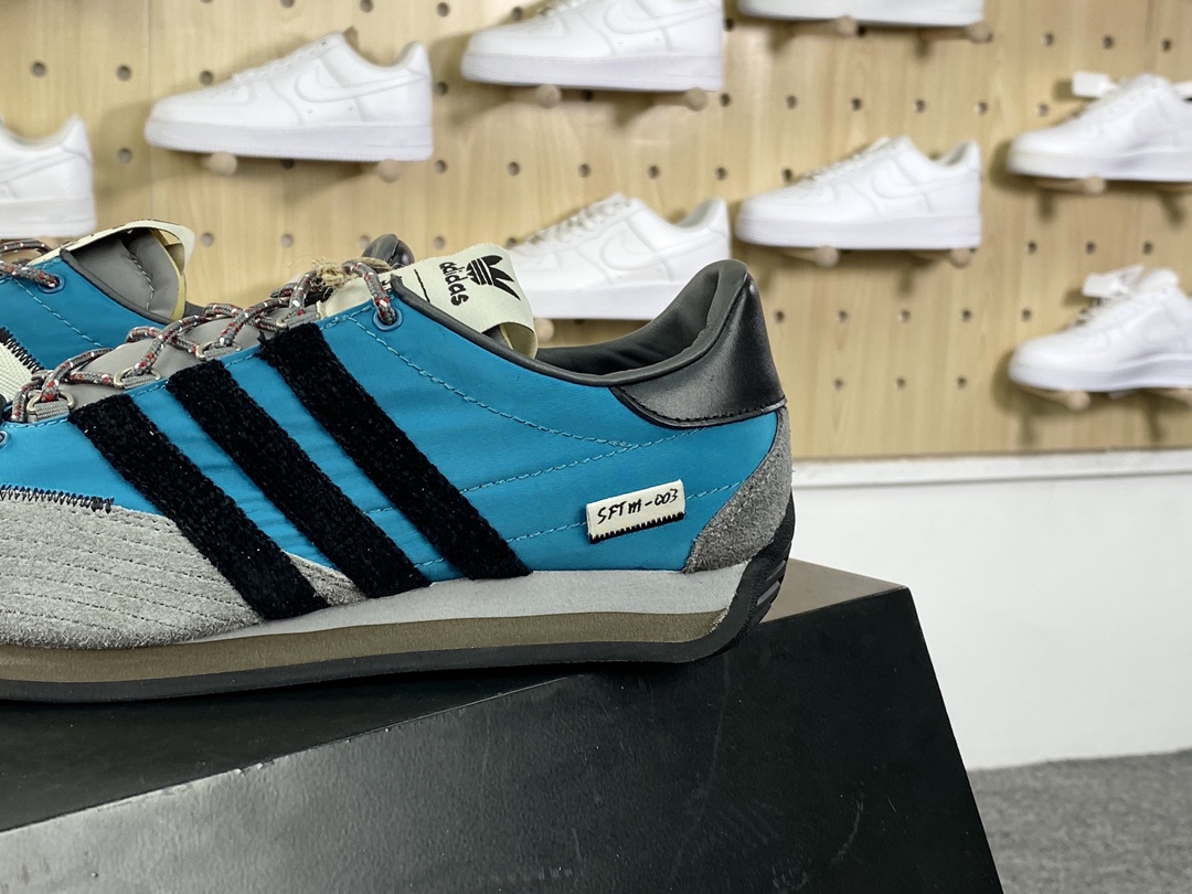 280 Song for the Mute x Adidas Country OG"Black Wonder Beige"Aqua Black"SFTM-003系列低帮慢跑鞋“联名水蓝深灰黑”ID3545