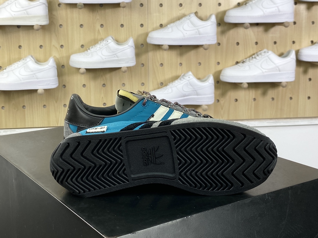 280 Song for the Mute x Adidas Country OG"Black Wonder Beige"Aqua Black"SFTM-003系列低帮慢跑鞋“联名水蓝深灰黑”ID3545