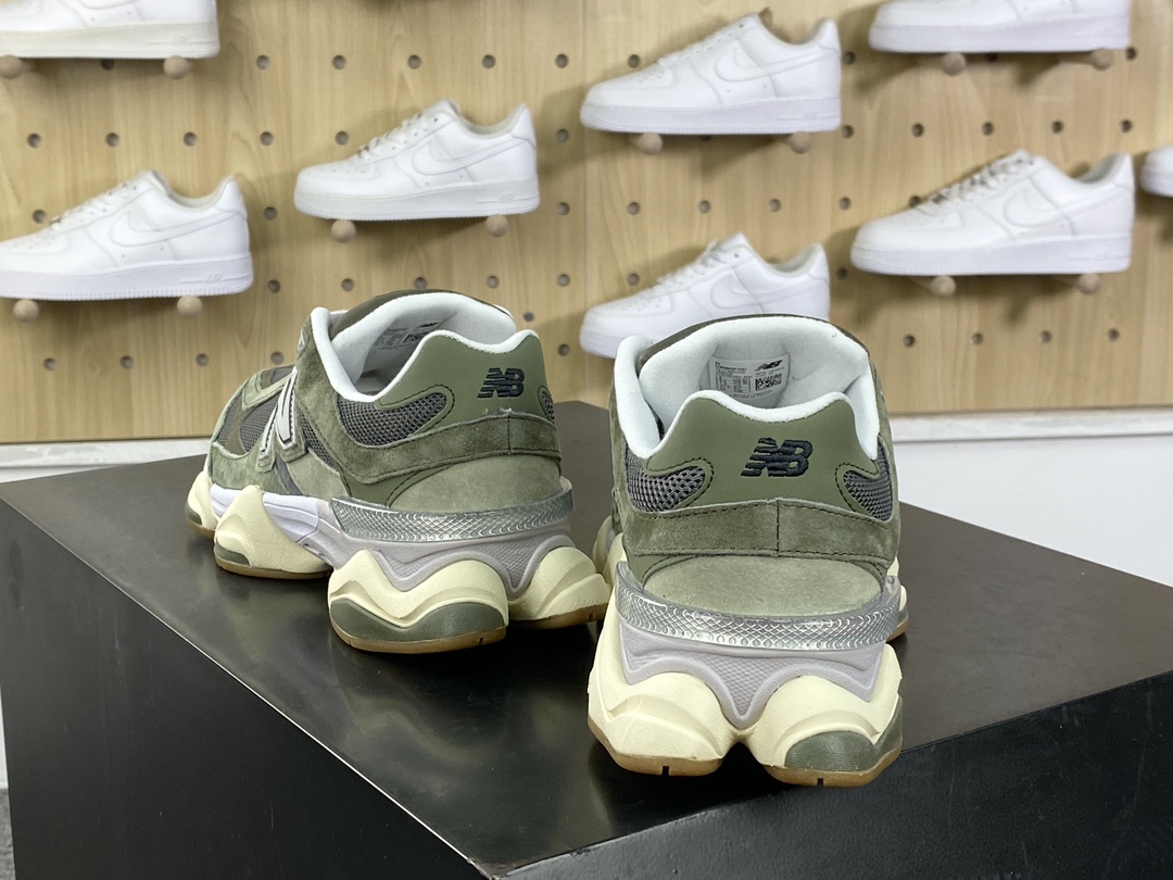 240 新百伦New Balance 9060"Green/Grey"系列复古百搭老爹风跑步鞋“橄榄绿灰米黄”U9060FOC