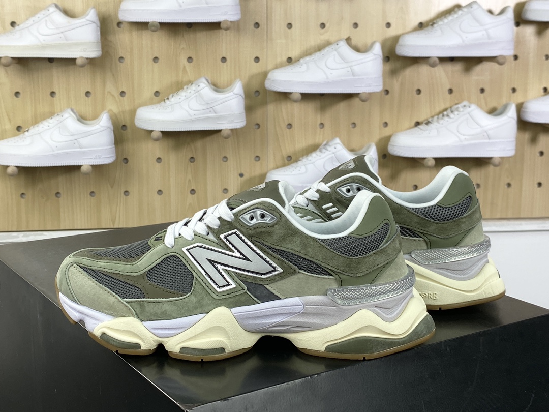 240 新百伦New Balance 9060"Green/Grey"系列复古百搭老爹风跑步鞋“橄榄绿灰米黄”U9060FOC