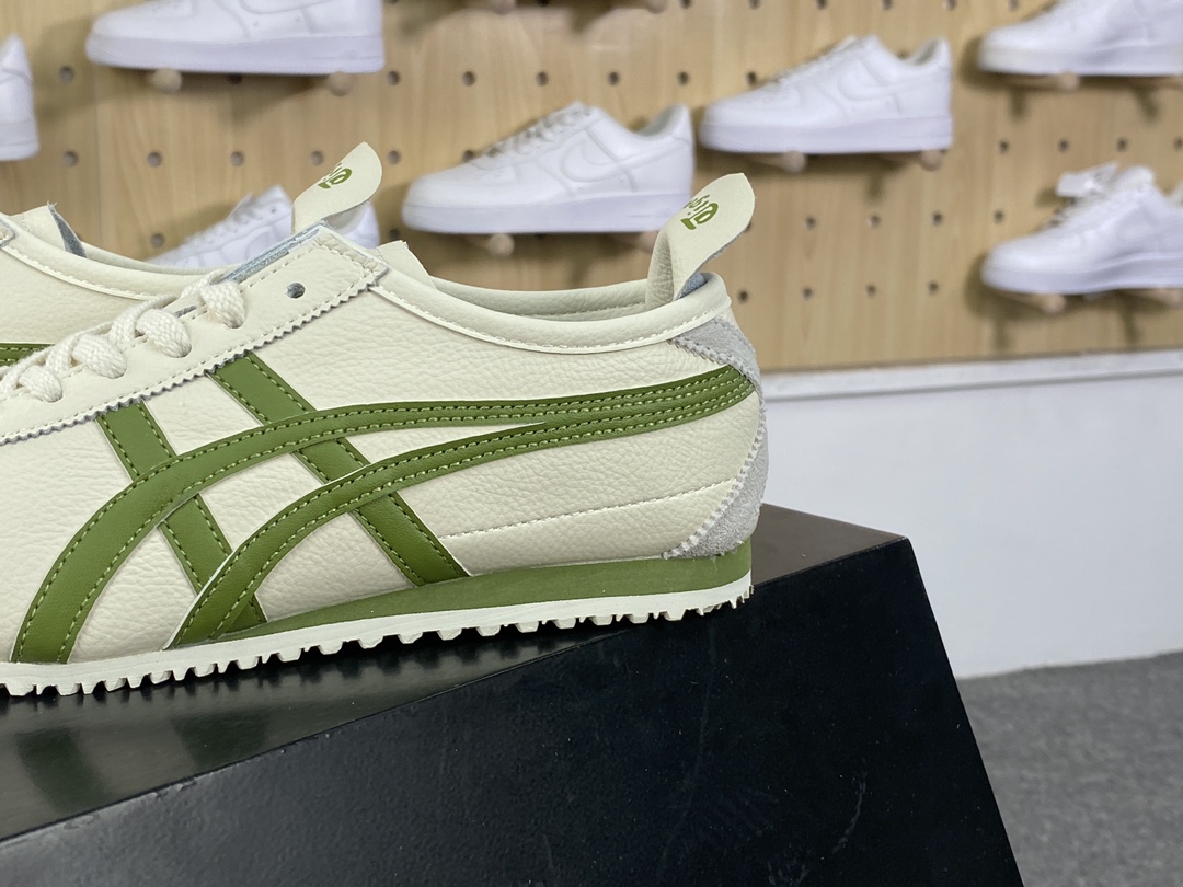 140 鬼塚虎/Onitsuka Tiger Mexico 66经典墨西哥慢跑鞋“皮革米白灰牛油果绿”1183B771-111