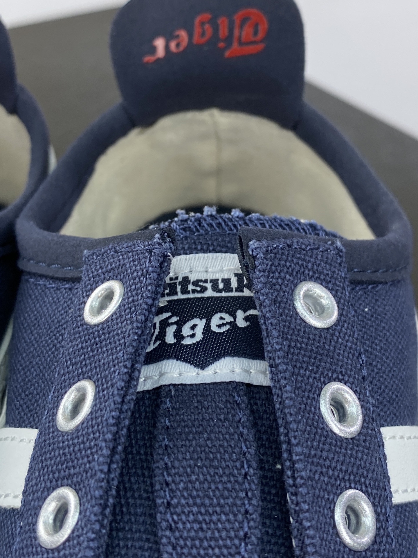 140 鬼塚虎/Onitsuka Tiger Mexico 66 Slip-On 墨西哥慢跑鞋“帆布藏蓝红白”D3KON-5099