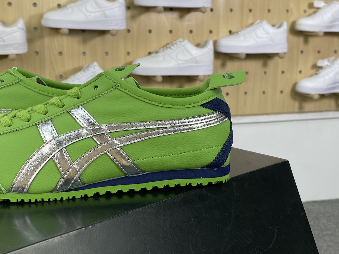 140 鬼塚虎/Onitsuka Tiger Mexico 66经典慢跑鞋“皮革绿藏蓝银”1183A201-305